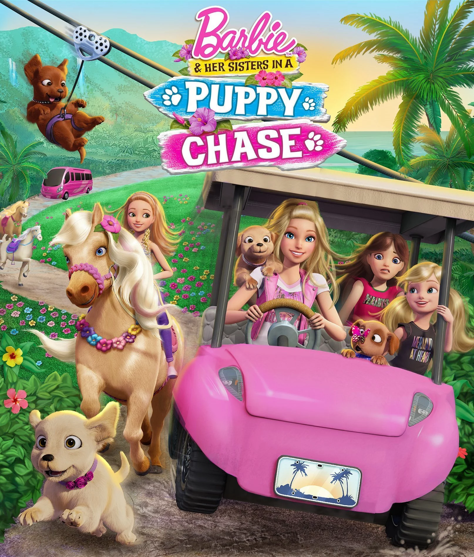 Chị em Barbie đuổi theo các chú cún Barbie & Her Sisters in a Puppy Chase
